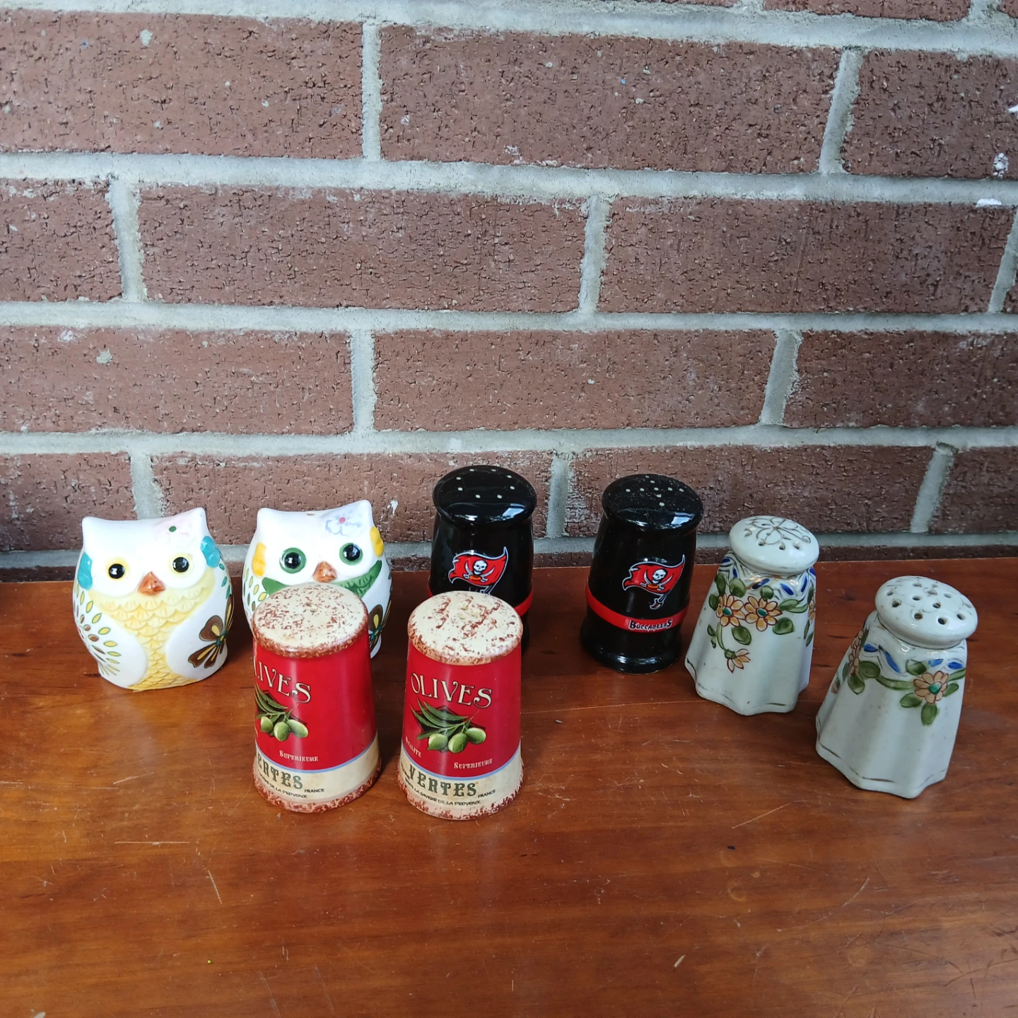 Set of 4 Unique Salt and Pepper Shakers