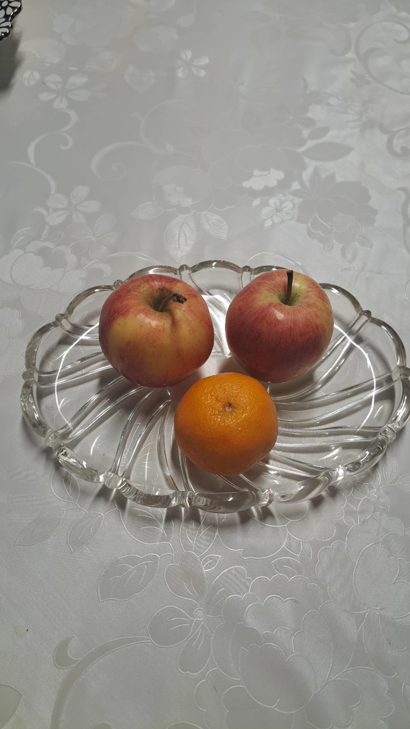 Clear Glass Oval Serving Tray - photo 3