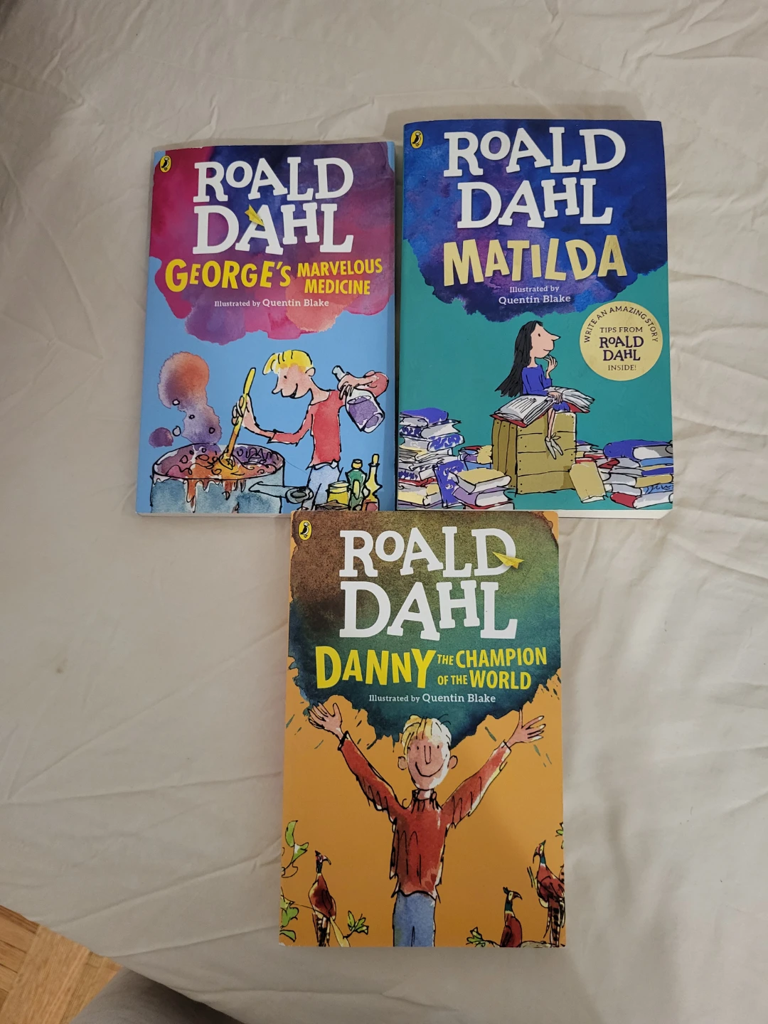 Roald Dahl Books: George's Marvelous Medicine, Matilda, Danny