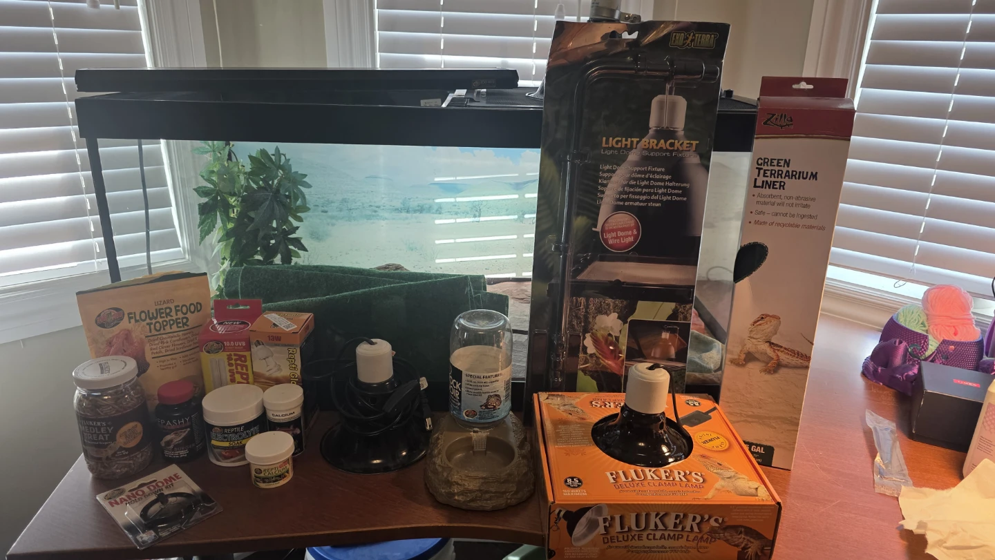 Bearded Dragon Full Setup – 40 Gallon Tank +Supplies - photo 2