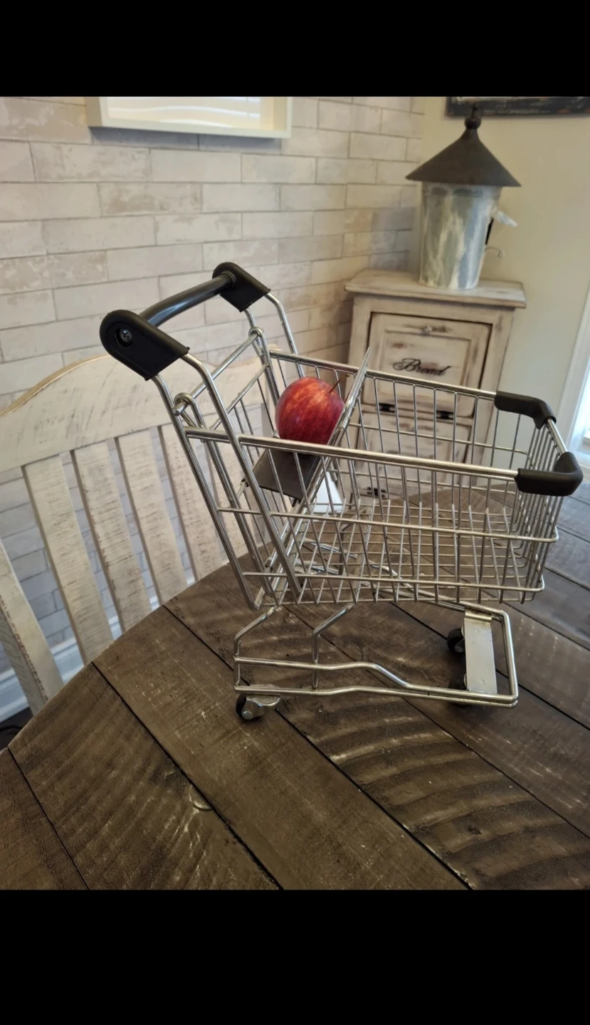 Shopping cart fruit holder.