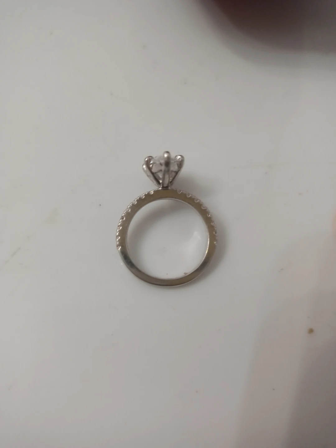 Marquise Shaped Synthetic Stone Ring - Size 3 - photo 2