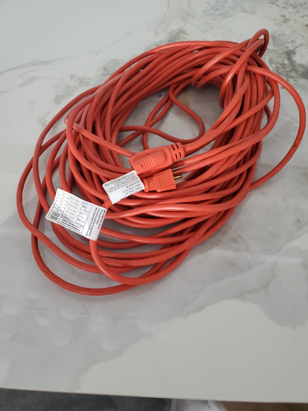 Orange Extension Cord