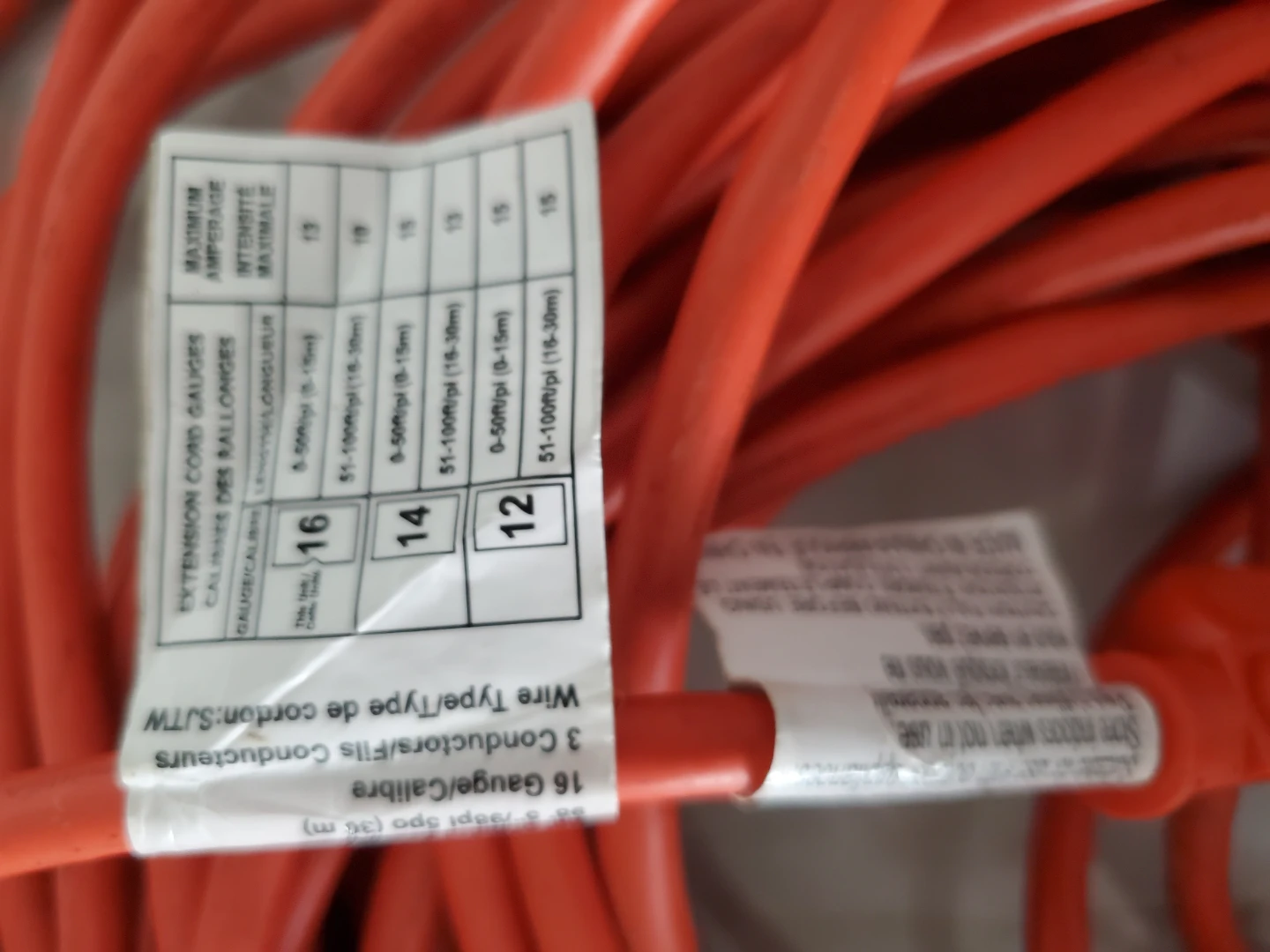 Orange Extension Cord - photo 2