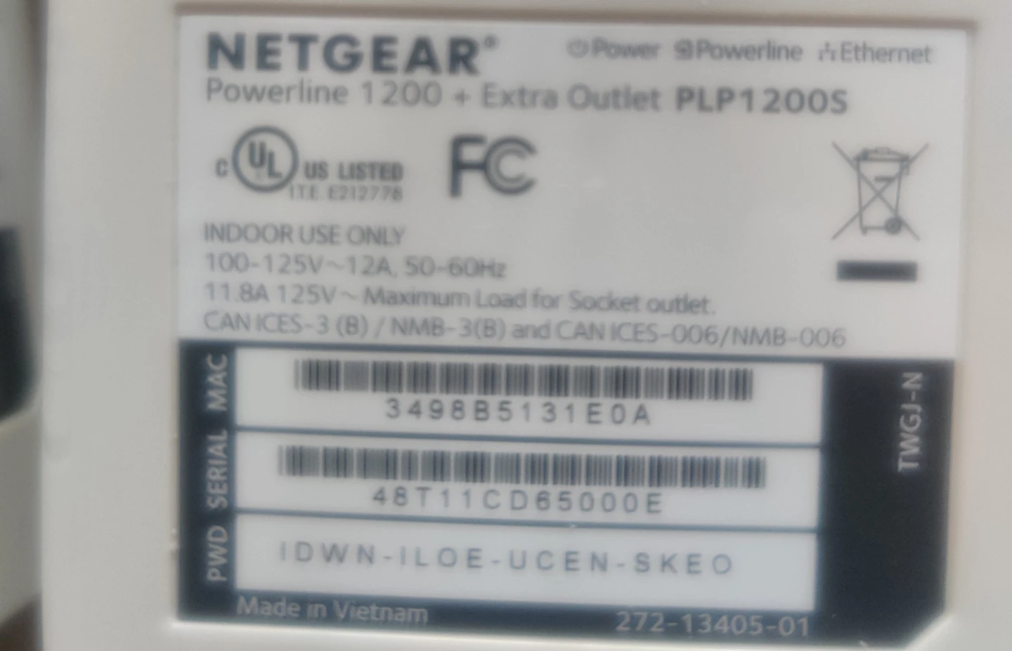 Netgear Powerline 1200 + Extra Outlet PLP1200S - photo 2