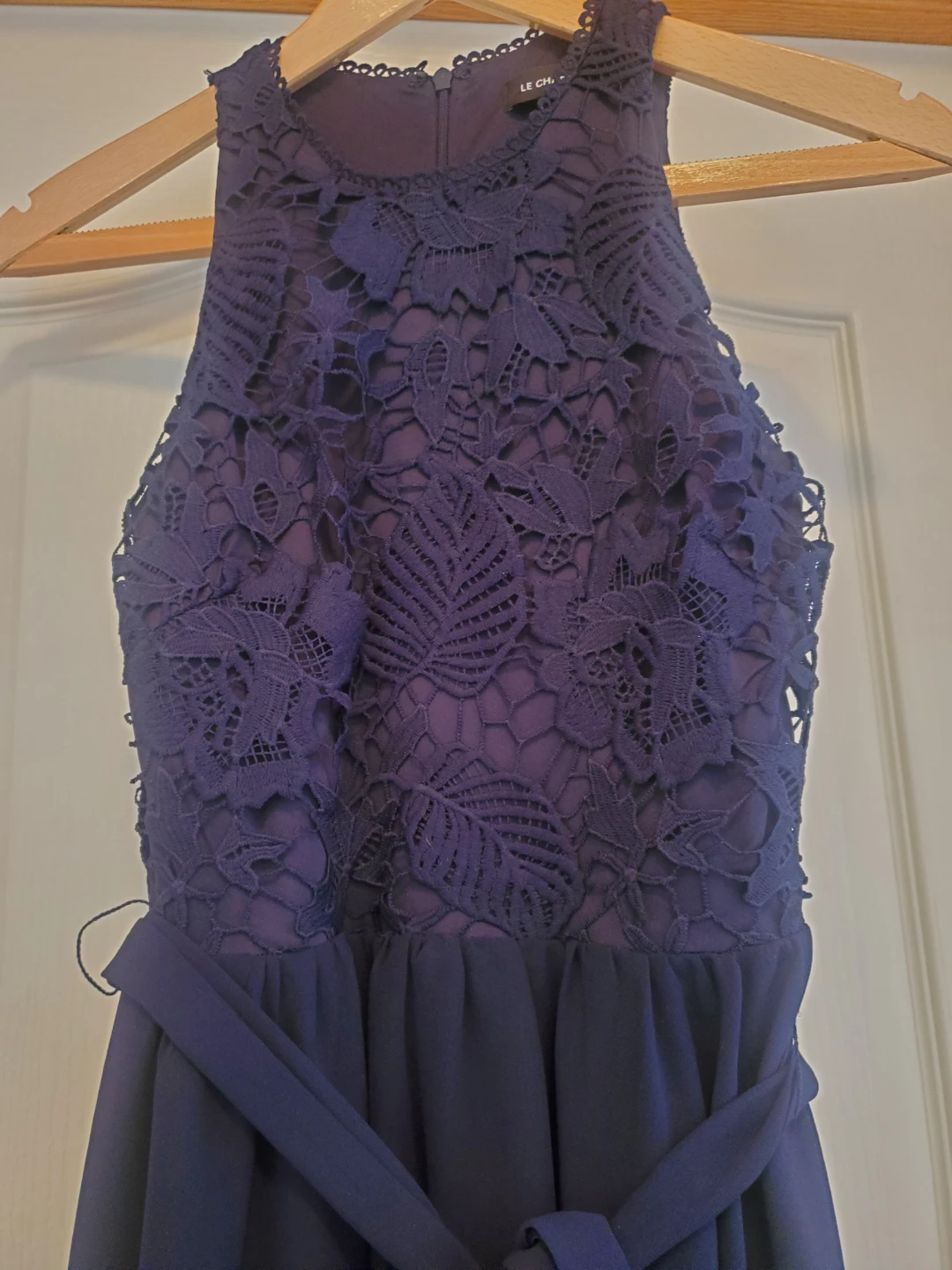 Navy Lace Halter Dress XXS - photo 3