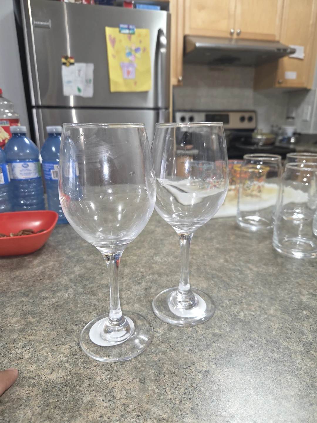 Crockery glasses and bowl - photo 4