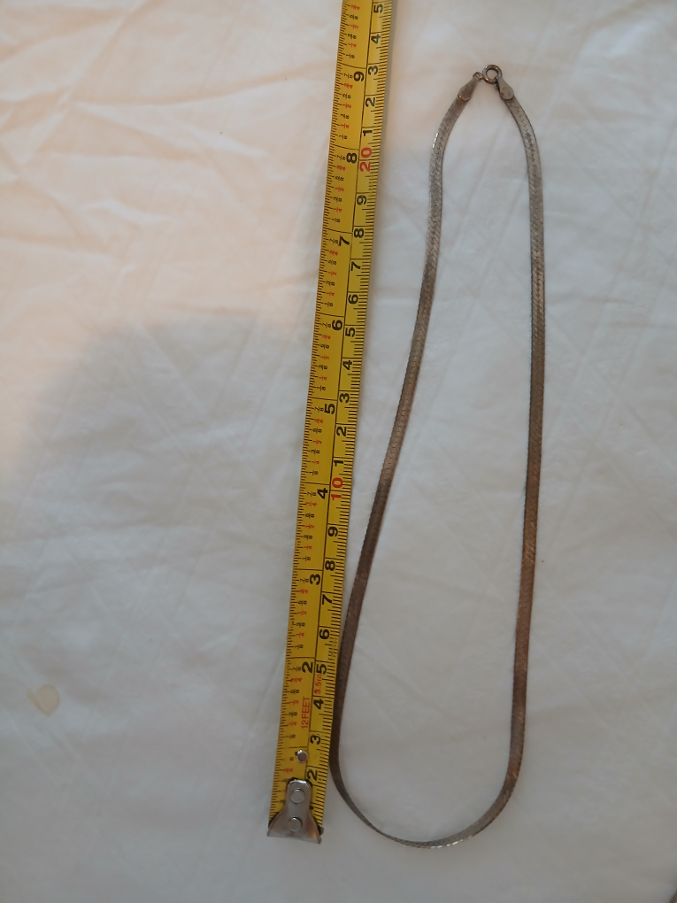Sterling Silver Herringbone Necklace - photo 2
