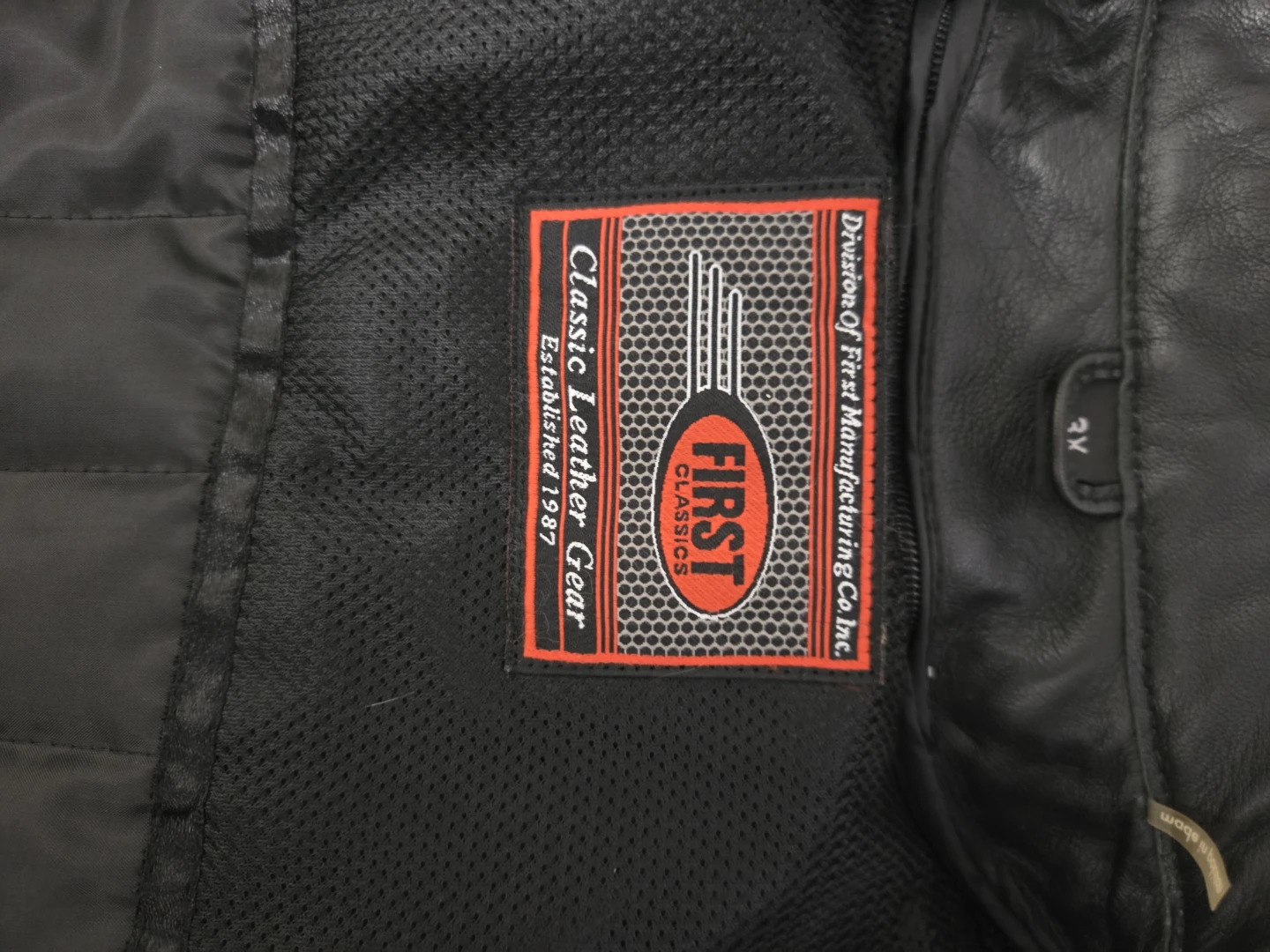 First Classics Leather Motorcycle Jacket - Black, Size 3X - photo 3