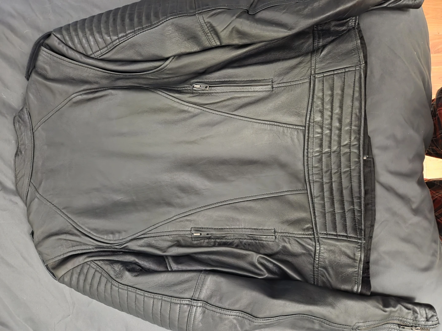First Classics Leather Motorcycle Jacket - Black, Size 3X - photo 4