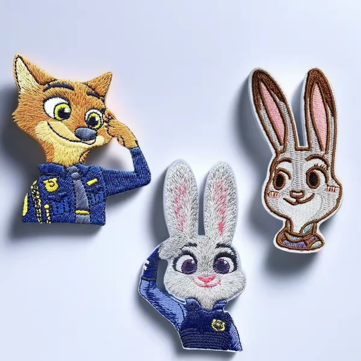 New Zootopia Nick Wilde & Judy Hopps Embroidered Patches