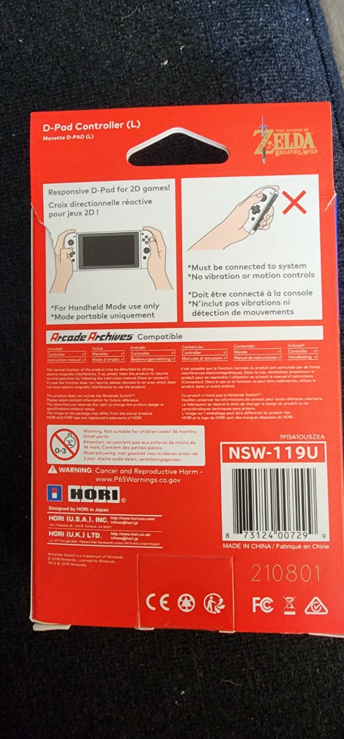 Switch Controller (L) - Zelda Edition & Joy-Con (R) Neon Red - photo 2