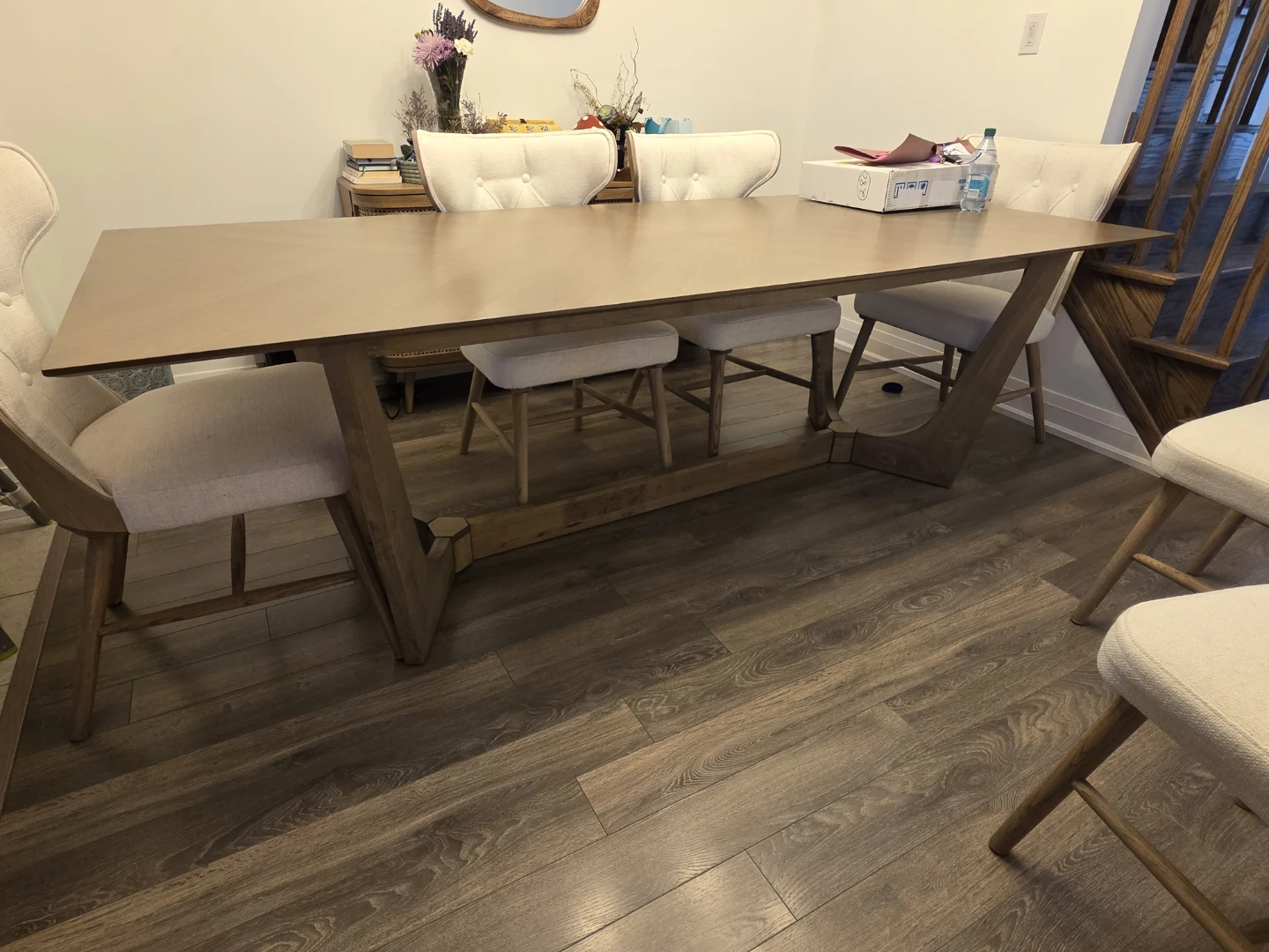 Wood Dining Table with 6 chairs - photo 2