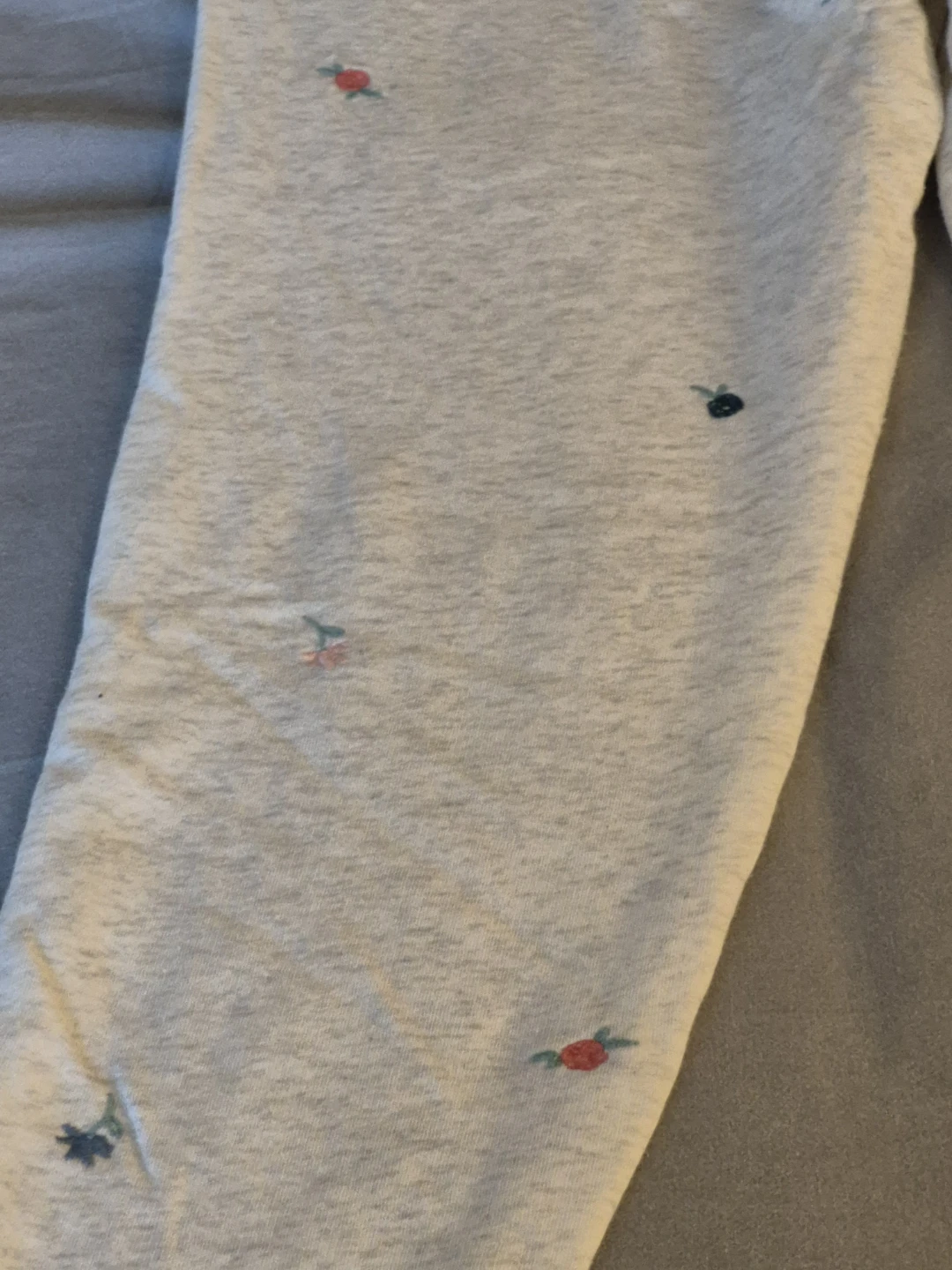 old navy xs cute flowers colorful light Grey sweatpants - photo 5