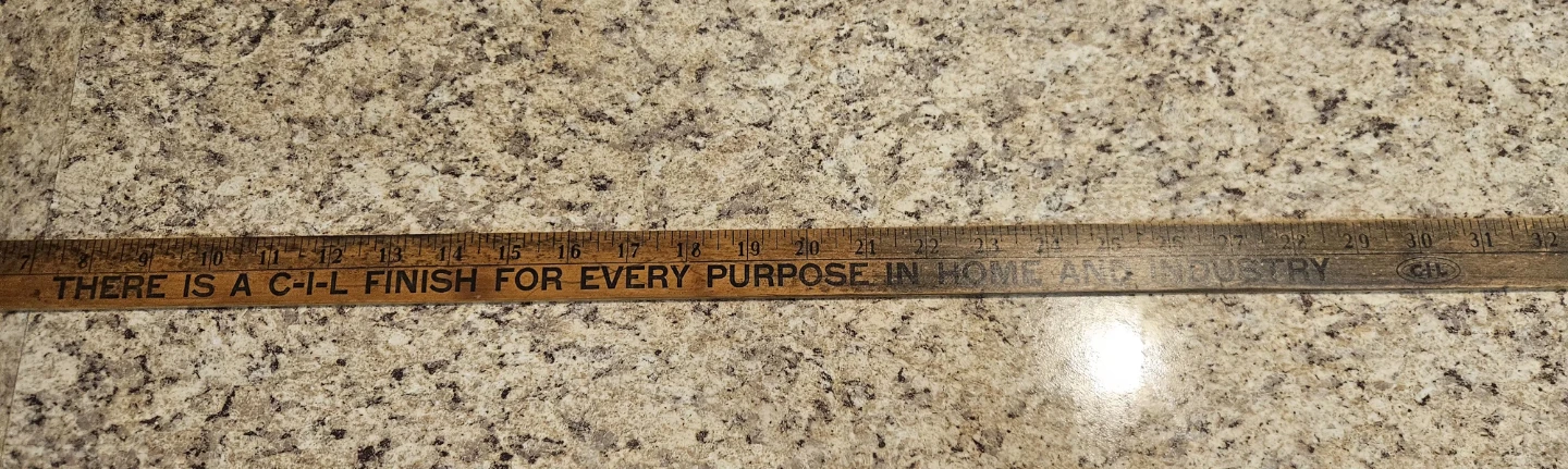 Fraser Hardware Co. Ltd. Wooden Ruler