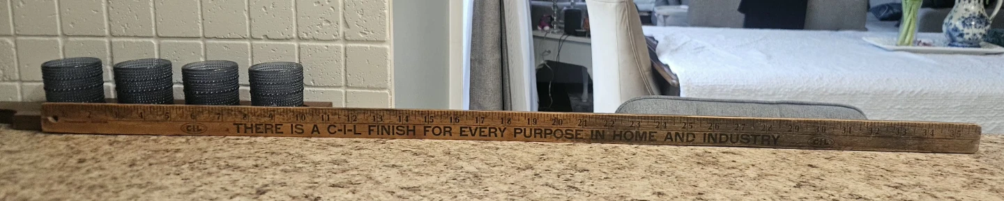 Fraser Hardware Co. Ltd. Wooden Ruler - photo 3