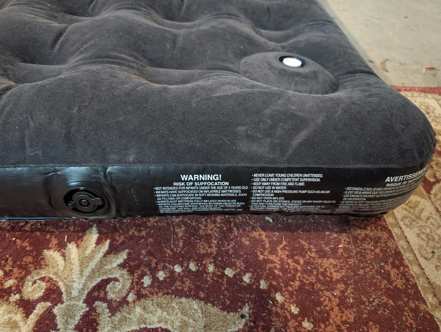 OUTBOUND Twin Air Bed with Built-In Manual Pump - photo 2
