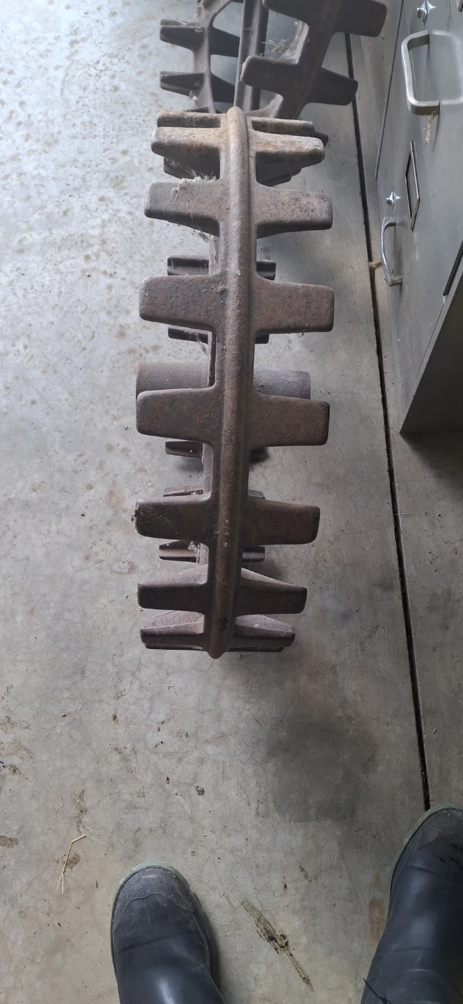 Vintage  cast iron wheels - photo 2