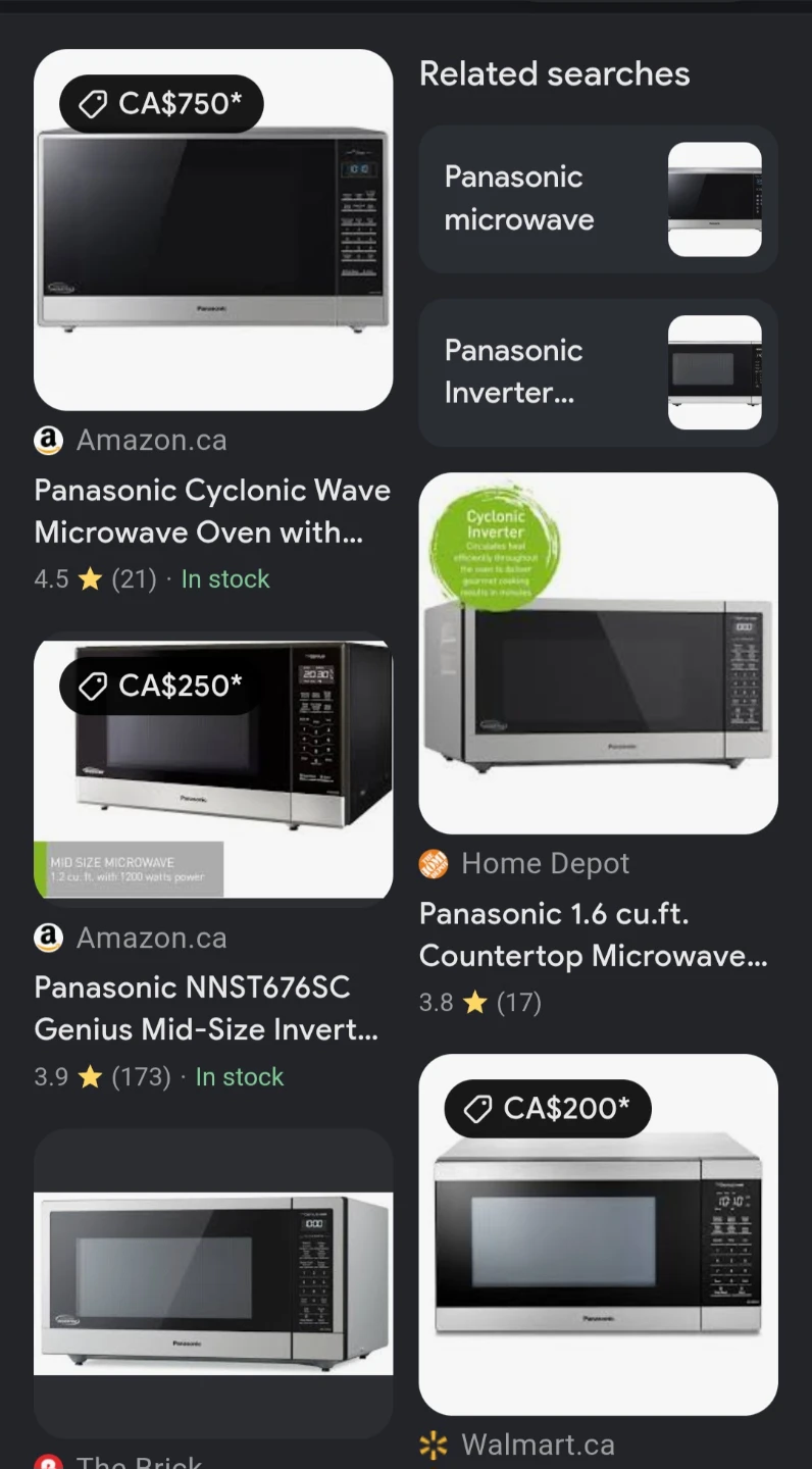 Panasonic Inverter Microwave Oven