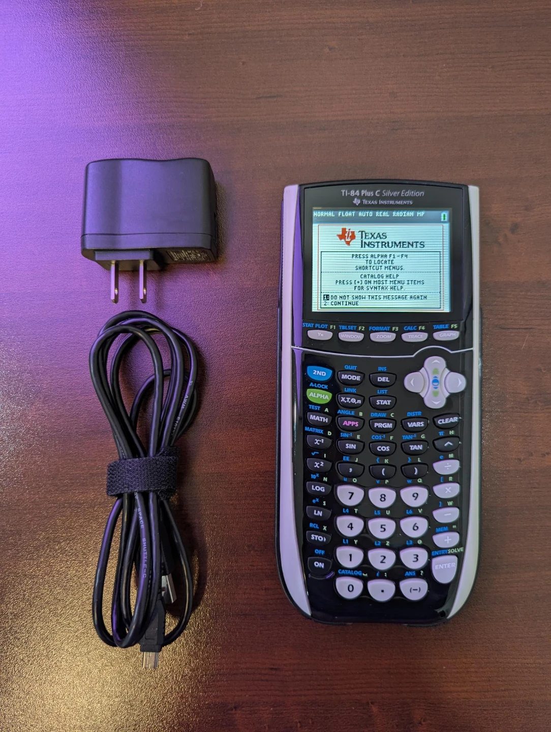 TI-84 Plus C Silver Graphing Calculator w/ color backlit display - photo 2