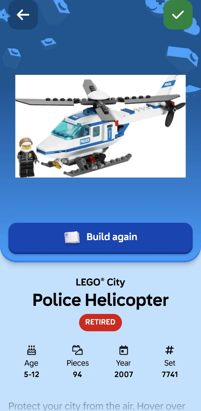 LEGO City Police Helicopter Set 7741 - photo 4