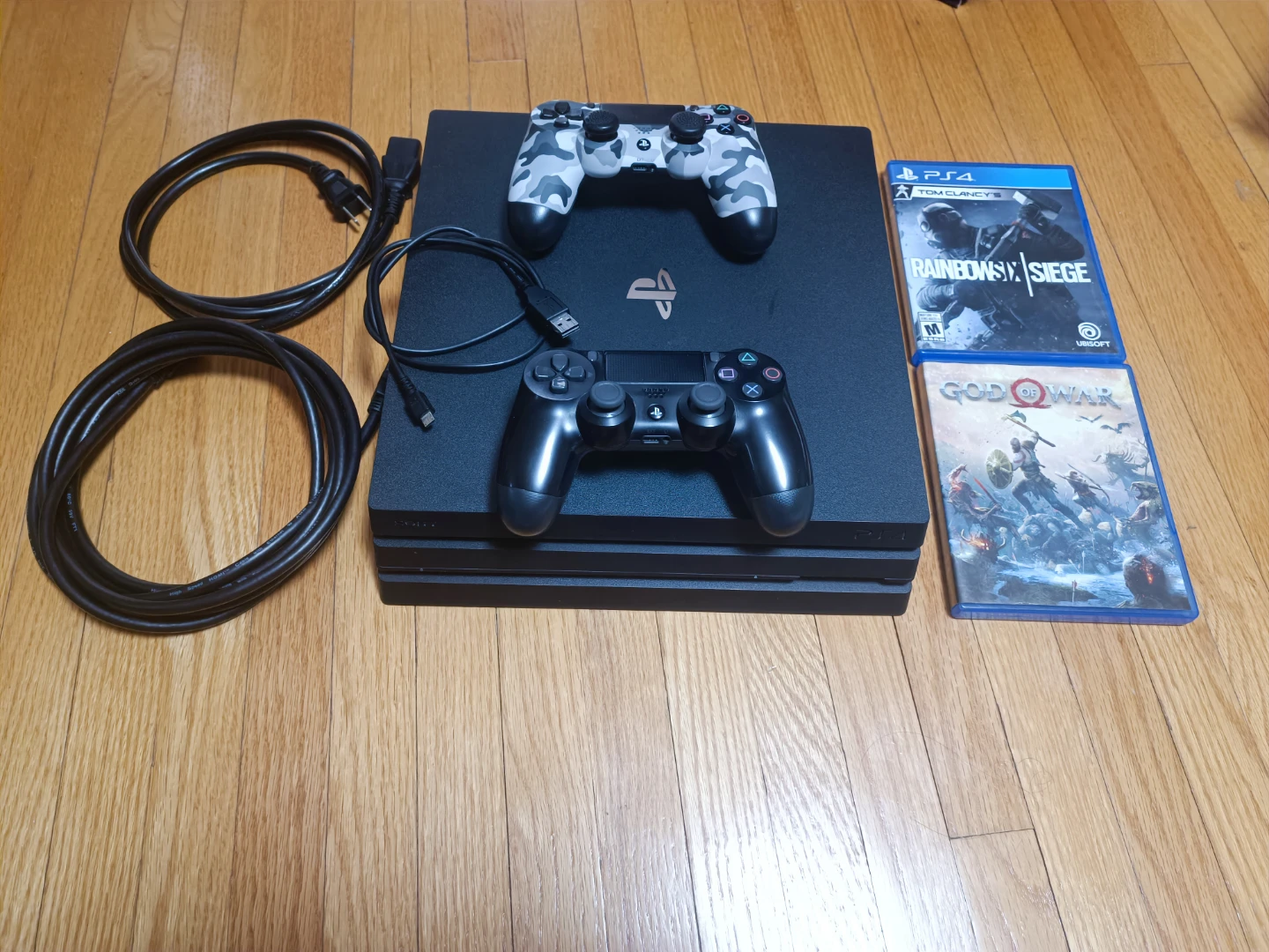 Sony PlayStation 4 Pro 1TB Jet Black Console with Games - photo 2