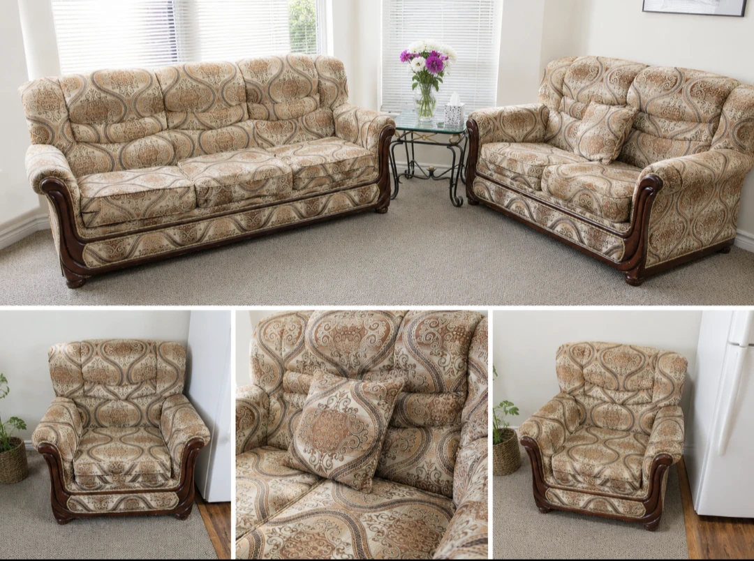 Vintage Sofa and Loveseat Set