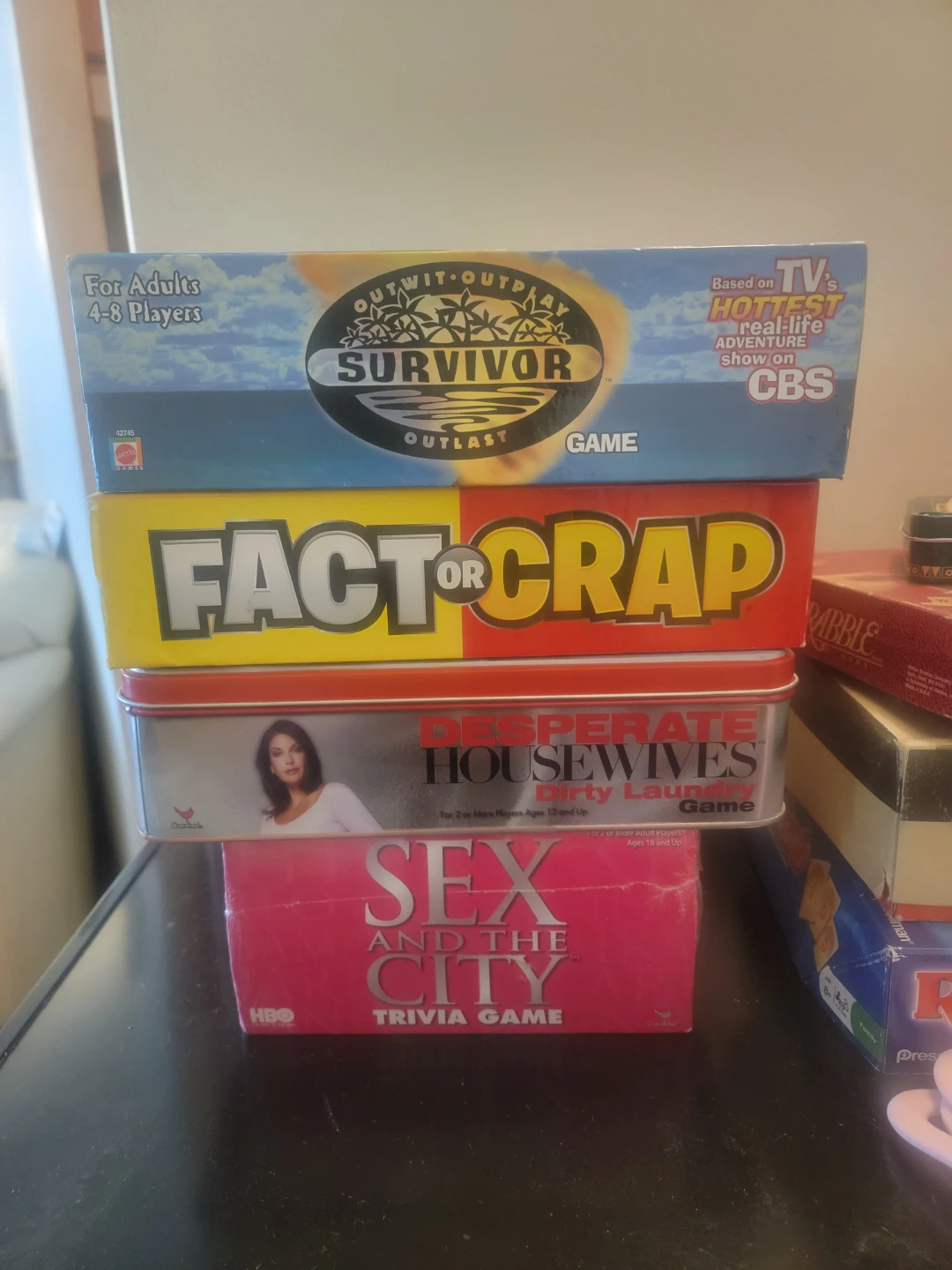 Survivor, Desperate Housewives, Sex and the City Trivia Games