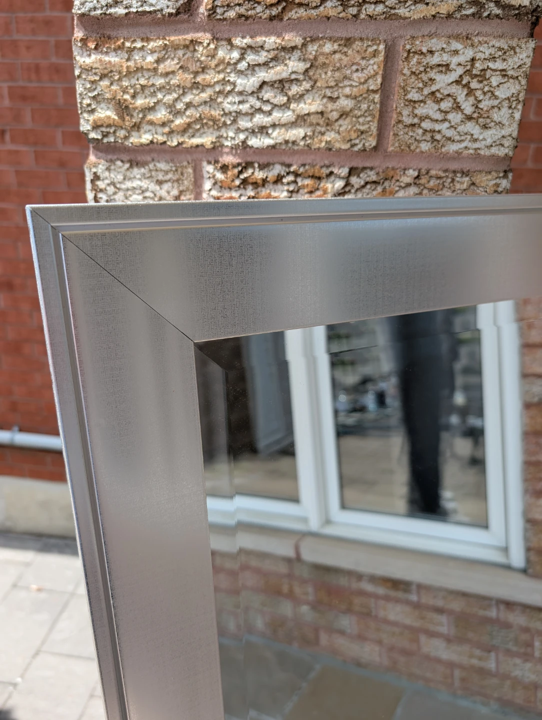 Silver Framed Mirror 23 X 53" - photo 2