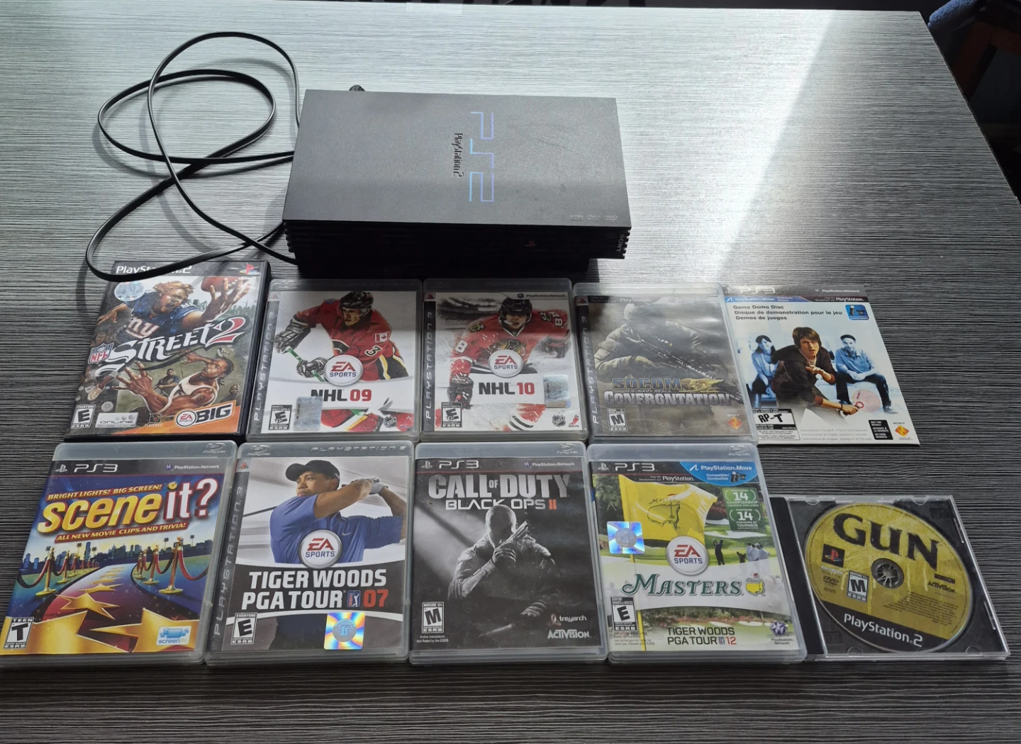 PlayStation 2 Console with 9 Games