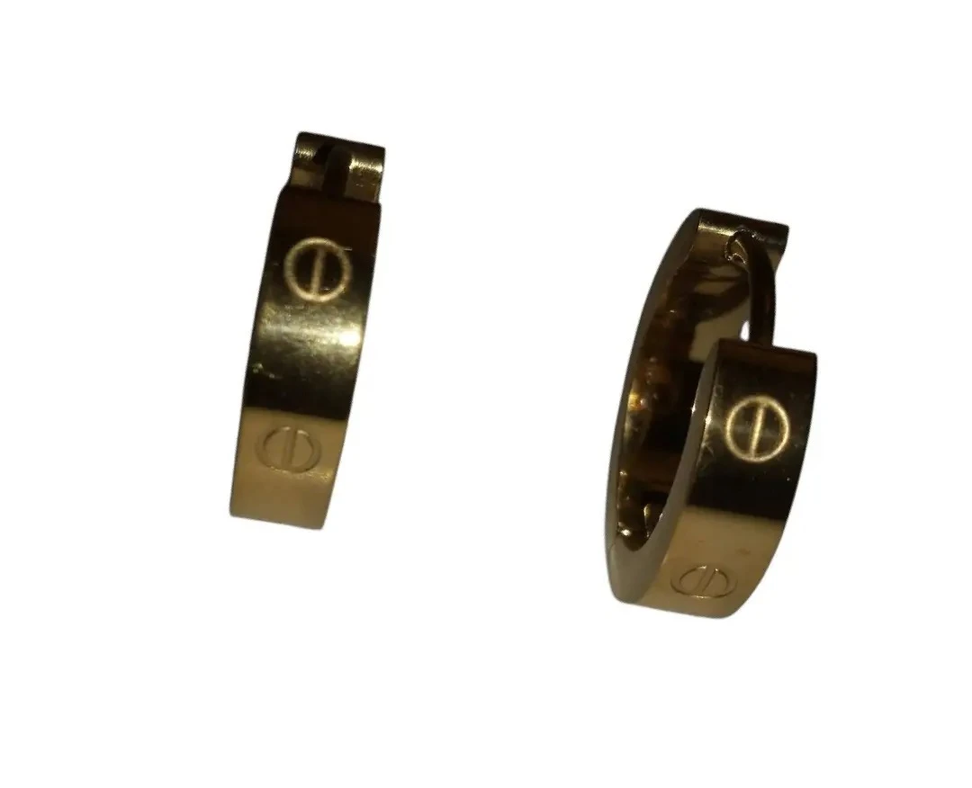 Cartier Love Hoop Earrings Gold