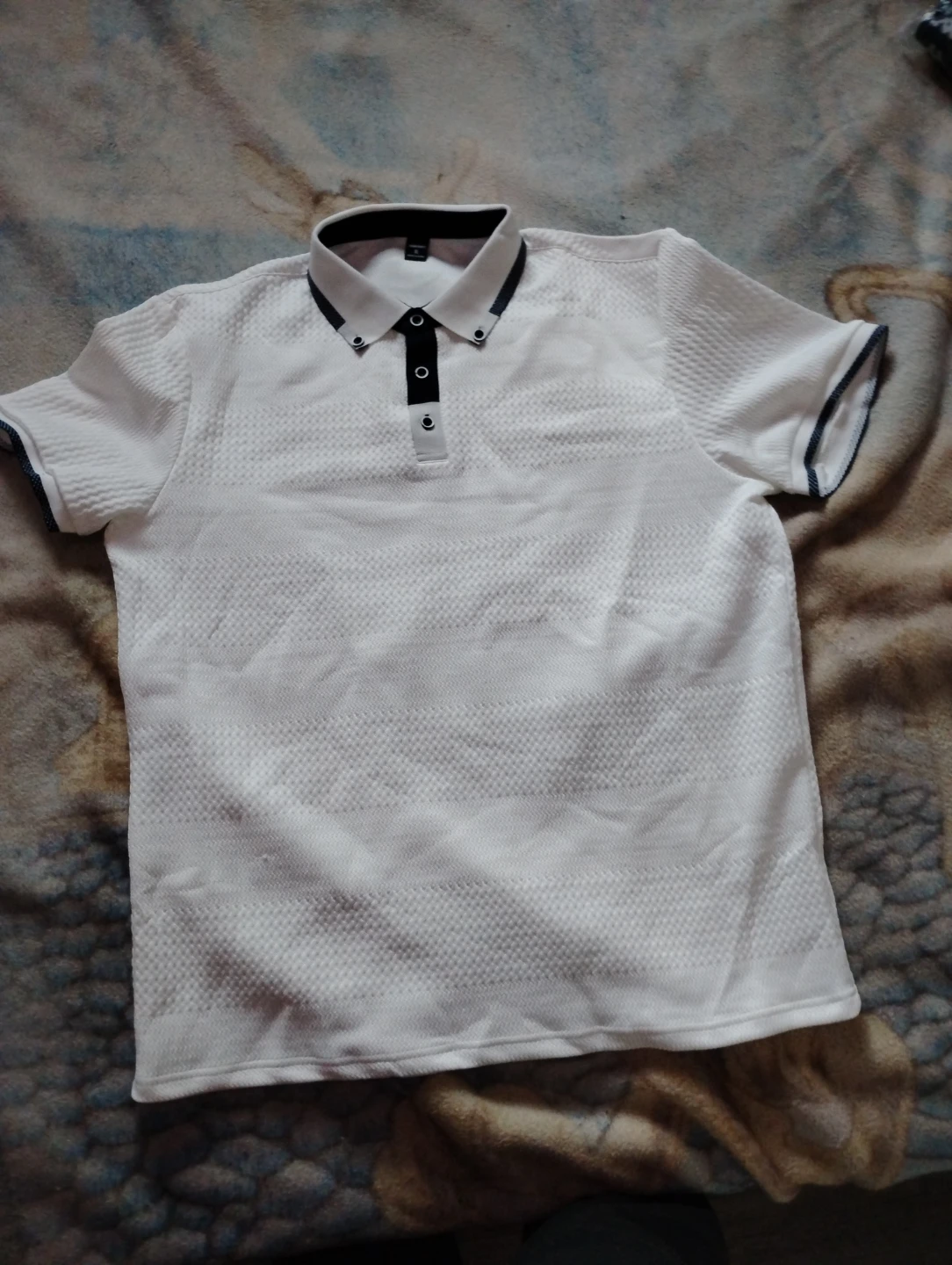MANFINITY Men's White Polo Shirt - XL