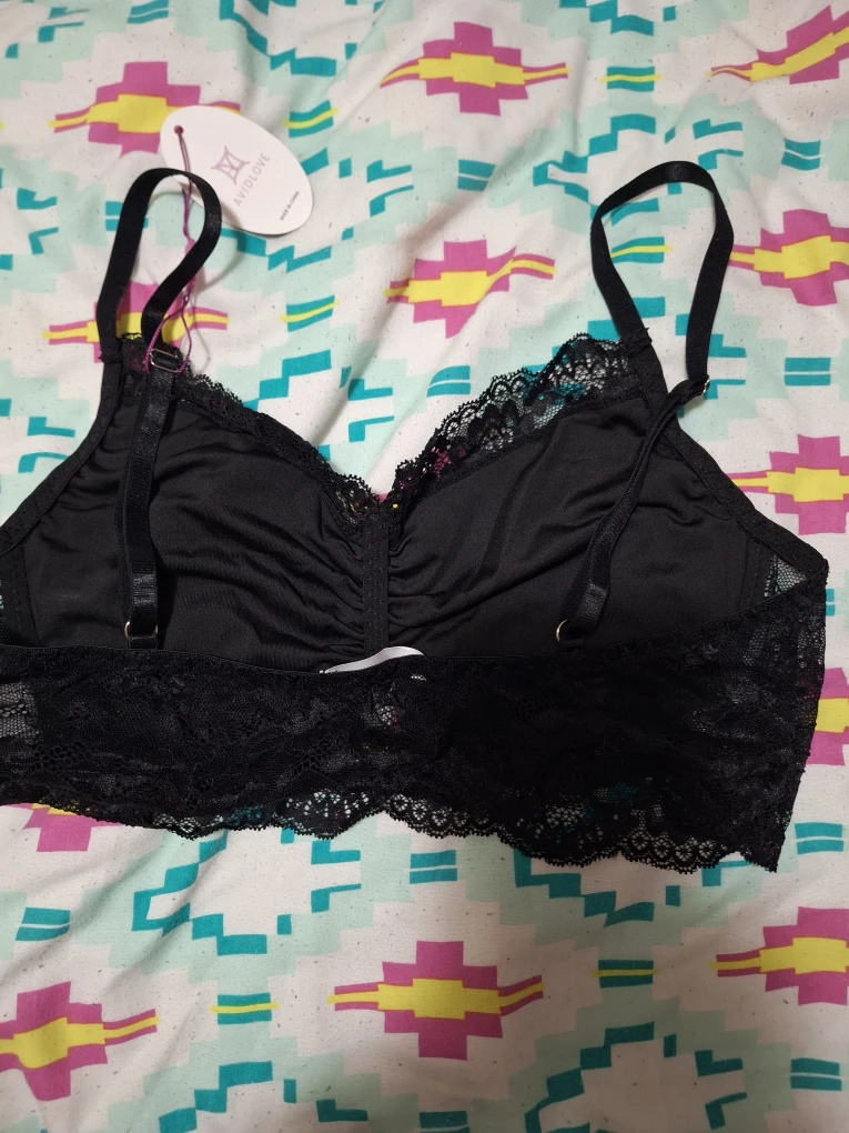 Avidlove 1  Black & 1 white Lace Bralettes XL - photo 3