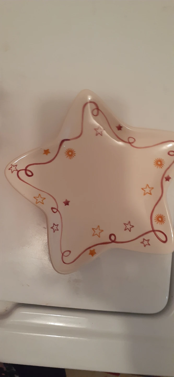 Set of 4 Star-Shaped Ceramic Plates - photo 2