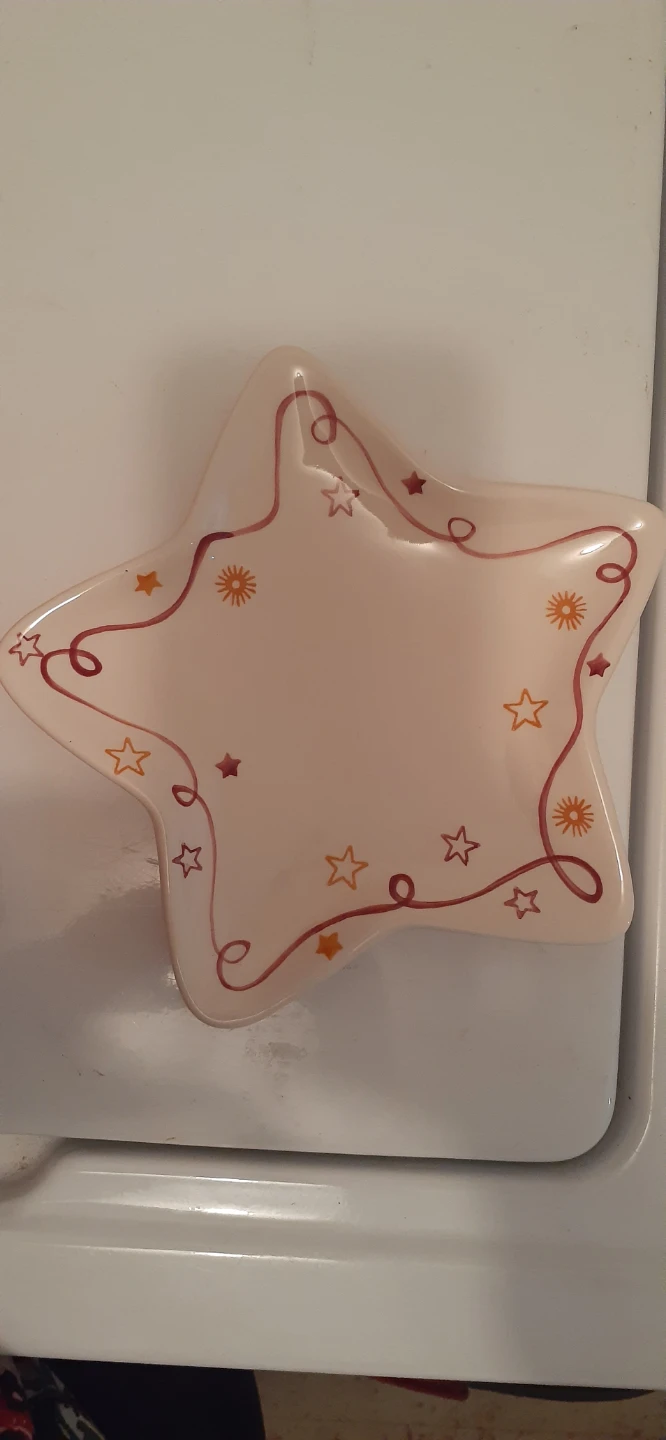 Set of 4 Star-Shaped Ceramic Plates - photo 4