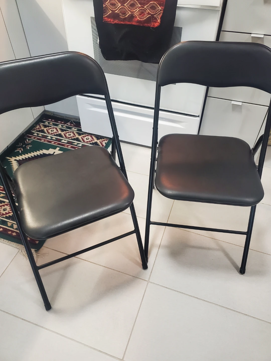 Black Folding Chairs (2)