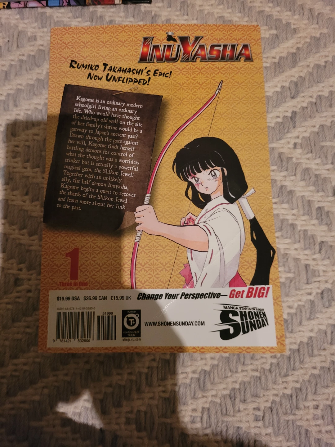 Inuyasha Volume 1 "Three in One" Manga by Rumiko Takahashi - photo 2