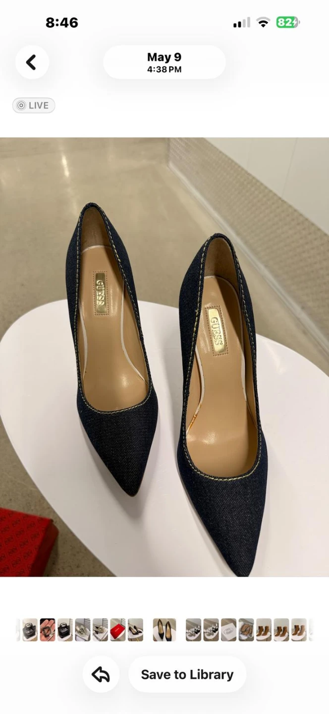 Guess Women's Denim Pointed Toe Heels - photo 3