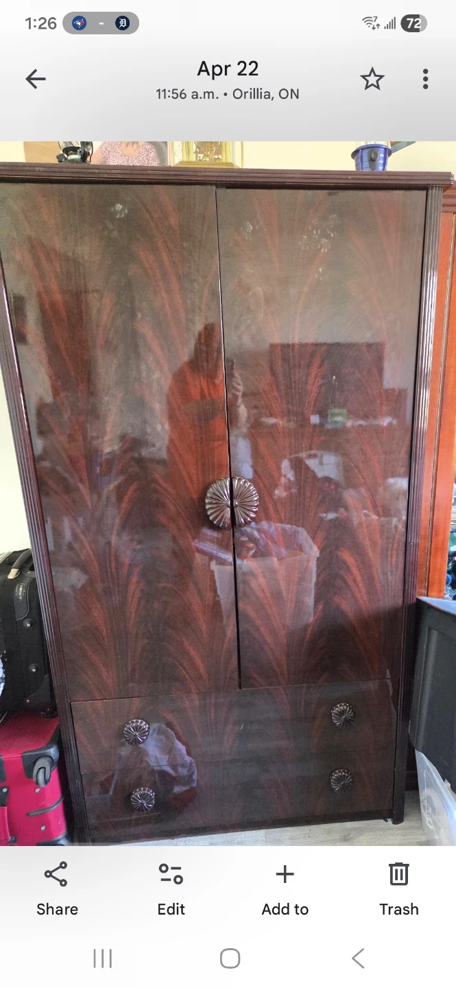 Wood Wardrobe Armoire
