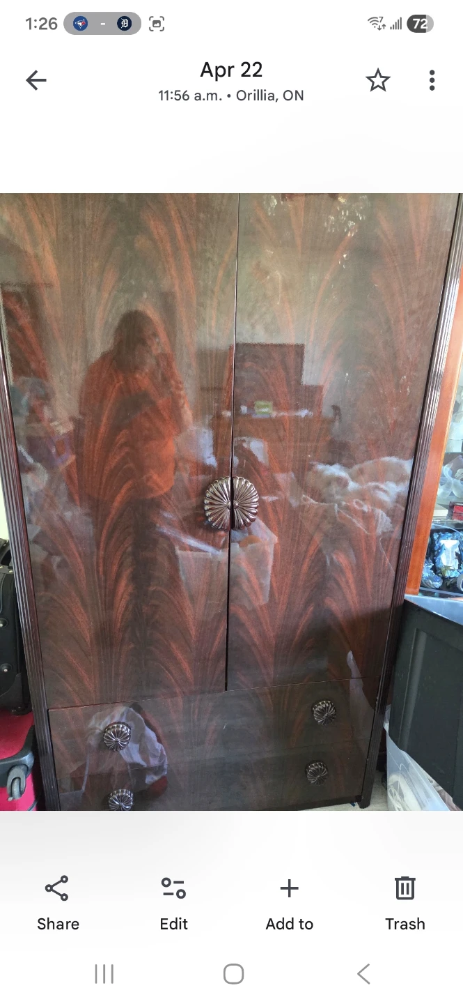 Wood Wardrobe Armoire - photo 2