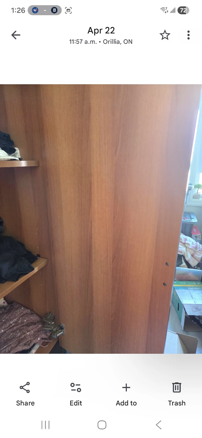 Wood Wardrobe Armoire - photo 4