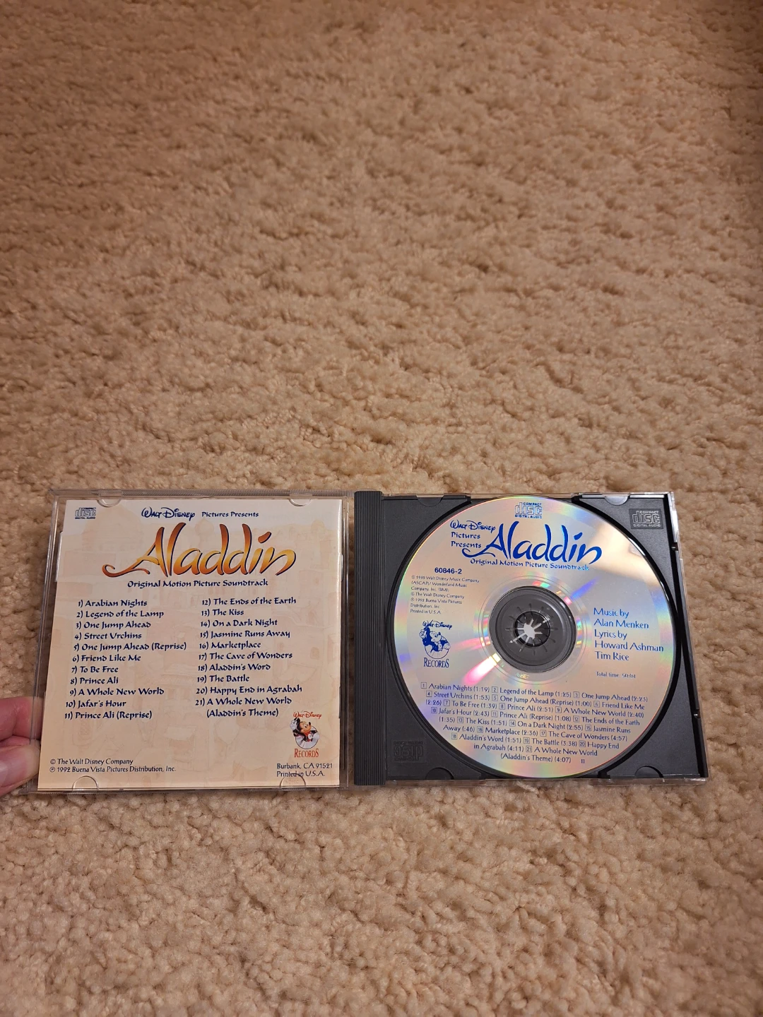 Aladdin Original Motion Picture Soundtrack CD - photo 2