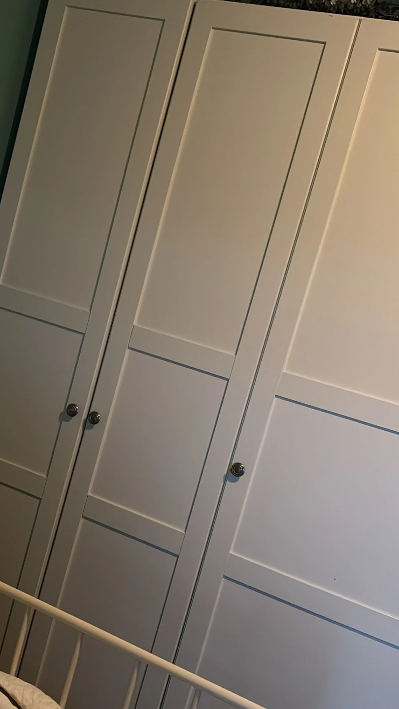 White 3-Door Wardrobe