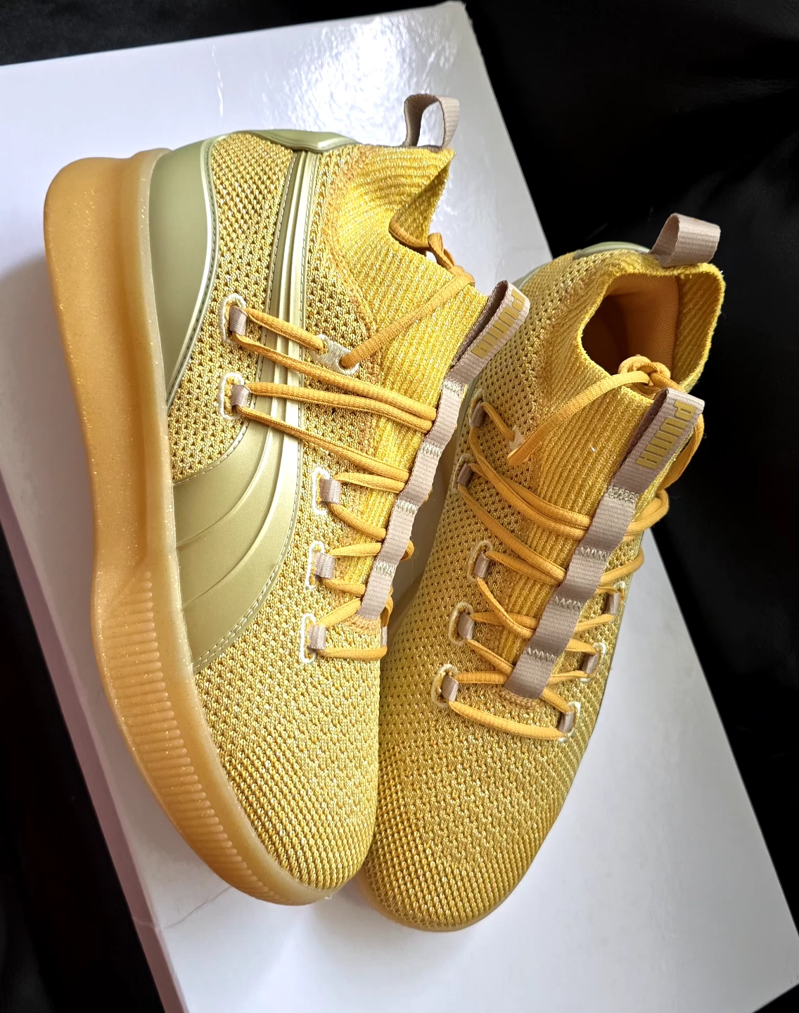 Brand new Puma Clyde Glitter Gold for sale - photo 3