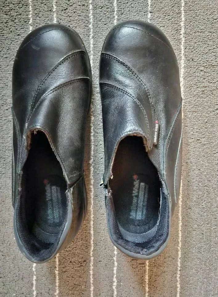Black Leather Safety  Shoes - photo 2