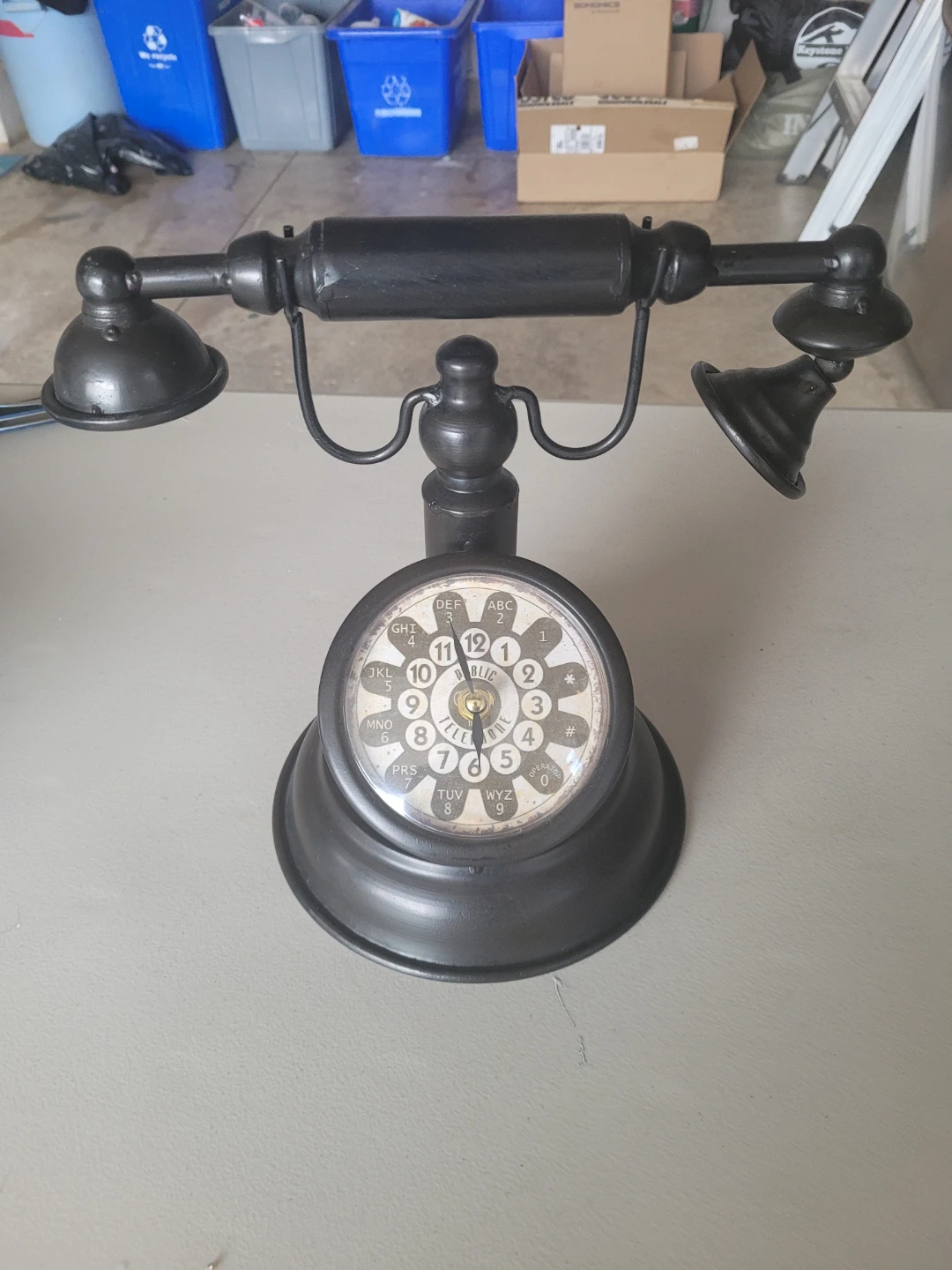 Vintage Style Rotary Phone Clock - photo 2