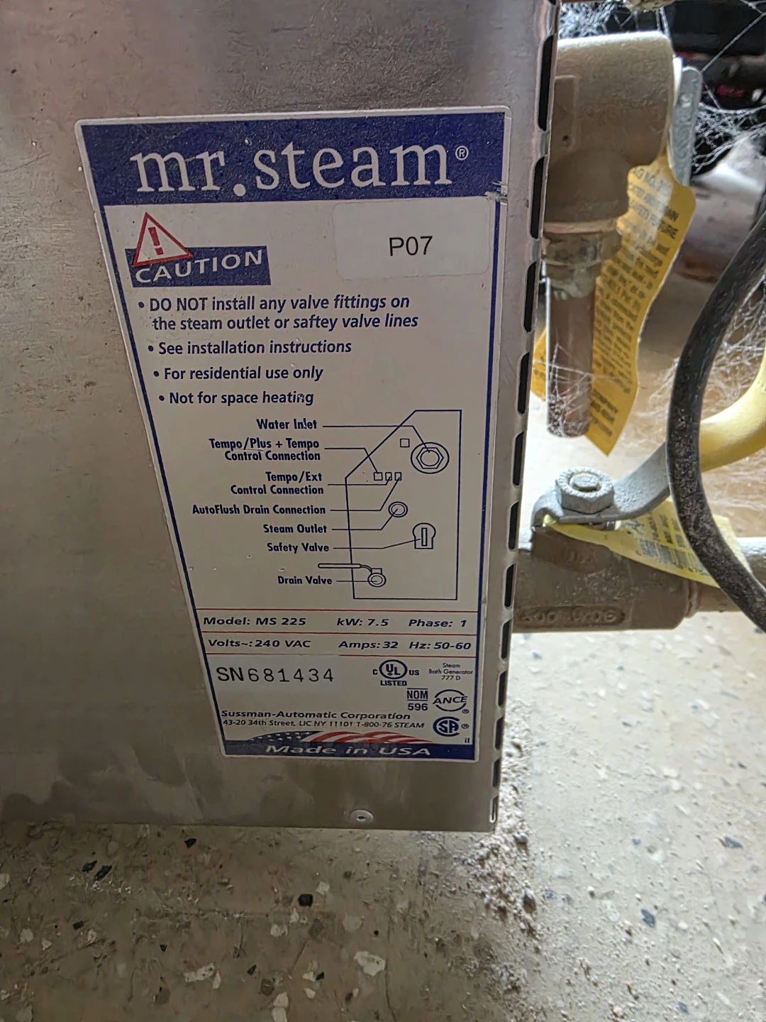 Mr. Steam MS 225 Residential Steam Generator - photo 2