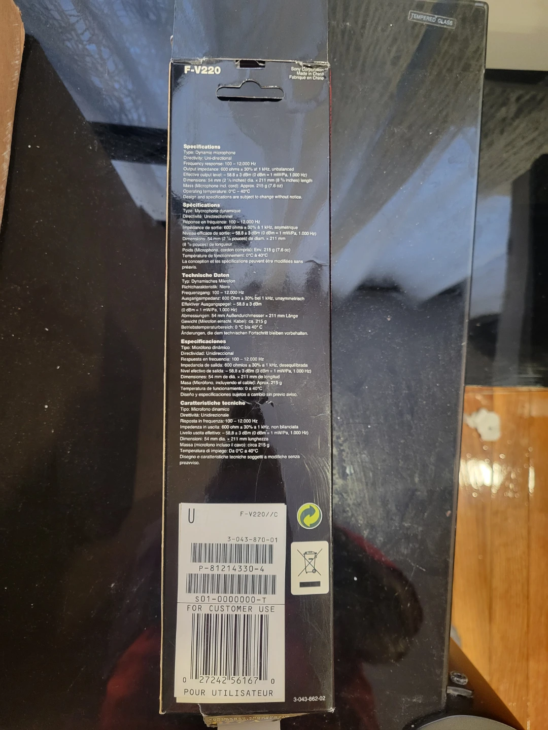 Sony F-V220 Dynamic Vocal Microphone - photo 3