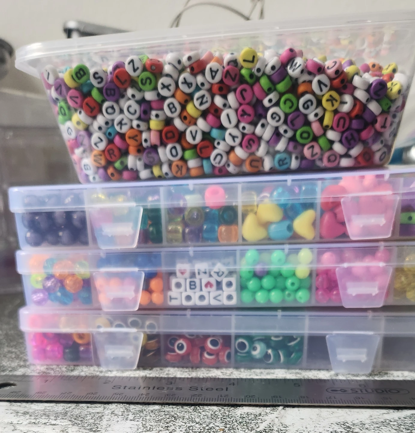 Assorted Craft Beads and Charms