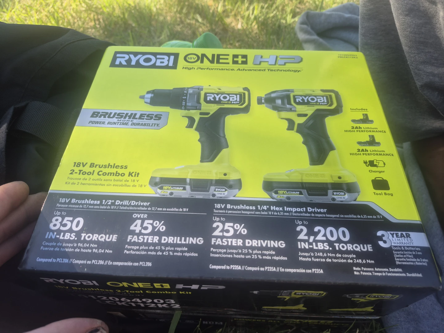 RYOBI 18V Brushless 2-Tool Combo Kit